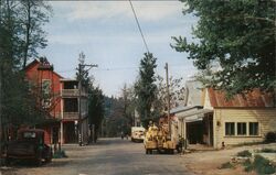 Dutch Flat, CA - Street Scene California Merle Porter Postcard Postcard Postcard