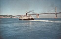 Ferry EUREKA and Bay Bridge, San Francisco California W.D. Mckinney Postcard Postcard Postcard