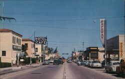 Hotel Banning and Safeway, Banning CA Postcard