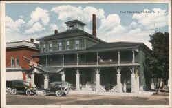 The Tavern, Perry, NY - White Border Postcard Postcard