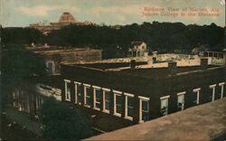 Birdseye View of Marion, Ala. Judson College in the Distance Postcard