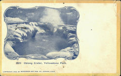 Oblong Crater, Yellowstone Park Yellowstone National Park Postcard Postcard