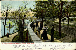 Riverside Park And Drive New York, NY Postcard Postcard