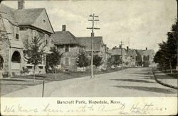 Bancroft Park Hopedale, MA Postcard Postcard