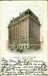 Hotel Belvedere Baltimore, MD Postcard Postcard