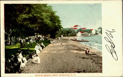 Waikiki Beach Postcard