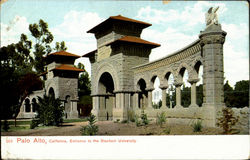 Entrance To The Stanford University Postcard