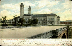 Carnegie Library Pittsburgh, PA Postcard Postcard