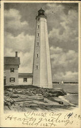 Pequot Light House New London, CT Postcard Postcard