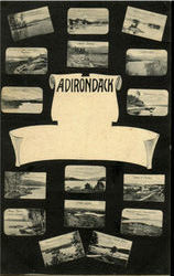 Adirondack Multi View Adirondacks, NY Postcard Postcard