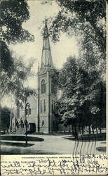 Congregational Church Melrose, MA Postcard Postcard