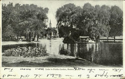 Lake In Public Garden Postcard