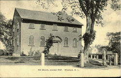 Old Church Tower Wickford, RI Postcard Postcard