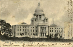 R. I. State Capitol Postcard