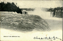 Brink Of The American Fall Postcard