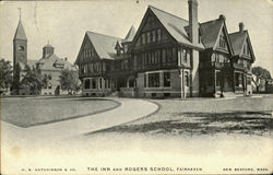 The Inn And Rogers School Postcard