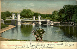 Bridge In Public Gardens Postcard