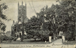 College Hall, Smith College Postcard