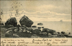 The Twin Rocks At Gay Head Postcard