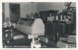 White Kitchen Interior, Carrabelle, Florida Postcard Postcard Postcard