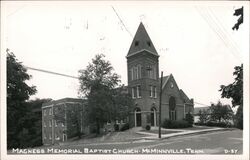 Magness Memorial Baptist Church, McMinnville Tennessee Postcard Postcard Postcard