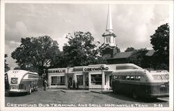 Greyhound Bus Terminal and Grill, McMinnville Tennessee Postcard Postcard Postcard