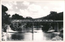 Bridge Over Collins River near McMinnville, Tennessee Postcard Postcard Postcard