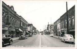 Street Scene, McMinnville TN - Vintage Postcard Tennessee Postcard Postcard