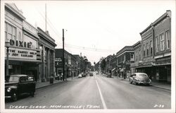 Street Scene, Dixie Theater, McMinnville, Tennessee Postcard Postcard Postcard