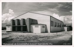 Carrabelle, Florida Consolidated School Gymnasium Postcard Postcard Postcard