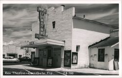 Rex Theatre, Air Conditioned, Carrabelle Florida Postcard Postcard Postcard