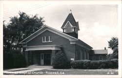 Roswell Baptist Church Georgia Postcard Postcard Postcard