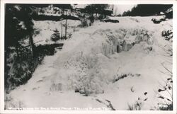 Winter Scene Bald River Falls, Tellico Plains Postcard