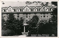 Carnegie Hall, Maryville College Tennessee Postcard Postcard Postcard