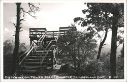 Observation Tower, Top of Pinnacle, Cumberland Gap Postcard