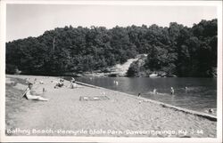 Pennyrile State Park Bathing Beach Dawson Springs KY Postcard