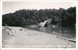 Dawson Springs KY Pennyrile State Park Bathing Beach Swimmers Kentucky Postcard Postcard Postcard