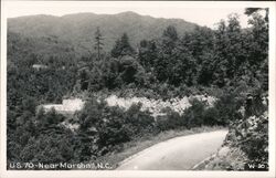 U.S. 70 Near Marshall, NC Postcard