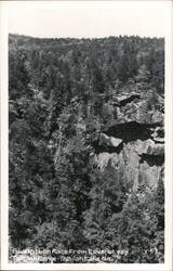 Blue Ribbon Falls From Lovers Leap, Tallulah Gorge Tallulah Falls, GA Postcard Postcard Postcard