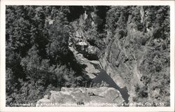 Green and Black Pools From Devils Pulpit, Tallulah Gorge Tallulah Falls, GA Postcard Postcard Postcard