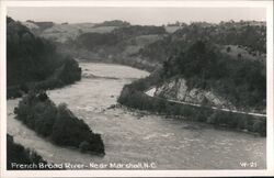 French Broad River Near Marshall, NC Postcard