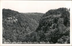 Devil's Pulpit from Pavilion, Tallulah Gorge Tallulah Falls, GA Postcard Postcard Postcard