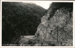 U.S. 70 Between Hot Springs and Marshall, NC North Carolina Postcard Postcard Postcard