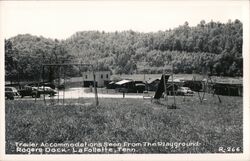 Trailer Accommodations, Playground, Rogers Dock La Follette, TN Postcard Postcard Postcard