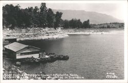 Boat House at Rogers Dock, Norris Lake La Follette, TN Postcard Postcard Postcard