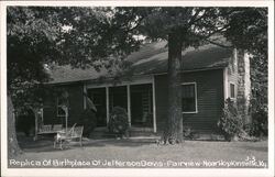 Replica of Jefferson Davis Birthplace, Fairview, KY Postcard