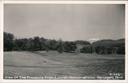 LMU View of the Pinnacle Lincoln Memorial University Postcard