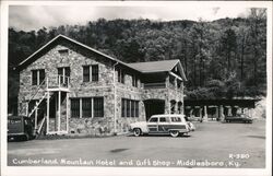 Cumberland Mountain Hotel and Gift Shop Middlesboro, KY Postcard Postcard Postcard