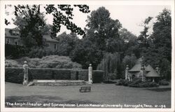 Lincoln Memorial University Amphitheater and Springhouse Postcard