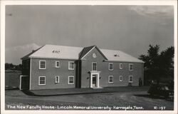 New Faculty House, Lincoln Memorial University Harrogate, TN Postcard Postcard Postcard